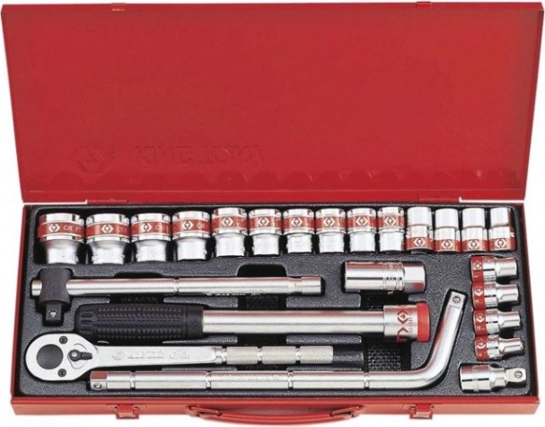 Набор головок 1/2" KING TONY 4533SR 1/2", 24 предмета