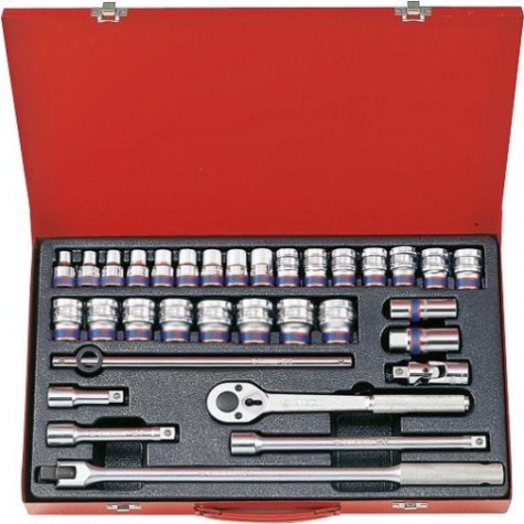 Набор головок 1/2" KING TONY 4534MR 1/2", 33 предмета