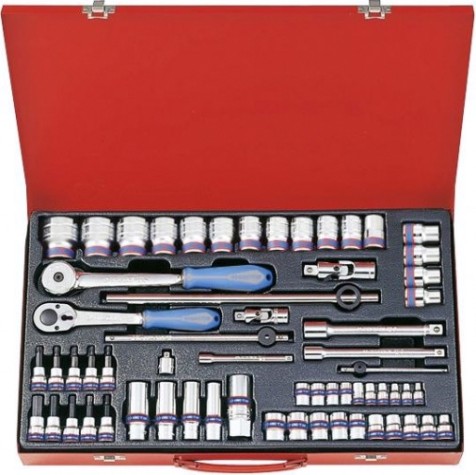Набор головок 1/2" KING TONY 9063MR01 1/4", 3/8", 1/2", 62 предмета