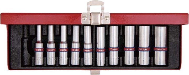 Набор головок 1/4" KING TONY 2510SR 1/4", 10 предметов