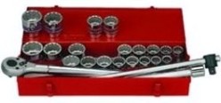 Набор головок 3/4" KING TONY 6224CR 3/4", 24 предмета