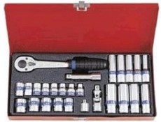 Набор головок 3/8" KING TONY 3027МR 3/8", 26 предметов [3027MR]