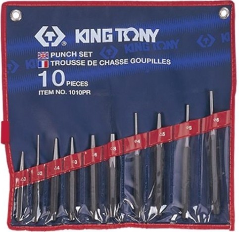 Набор кернов, бородков и выколоток KING TONY 10 предметов 1010PR [1010PR]