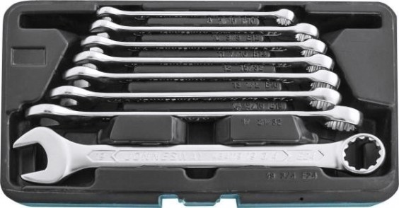 Набор ключей комбинированных с профилем SUPER TECH JONNESWAY W84108S 8 предметов [048913]
