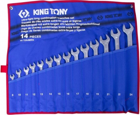 Набор ключей комбинированных удлиненных KING TONY 12A4MRN 14 предметов