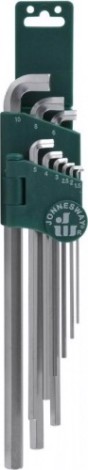Набор ключей шестигранных JONNESWAY H03SS109S для труднодоступных мест, 9 предметов [049309]