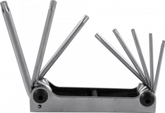Набор ключей TORX JONNESWAY H07M08SF Т9-40 в ключнице, 8 предметов [047404]