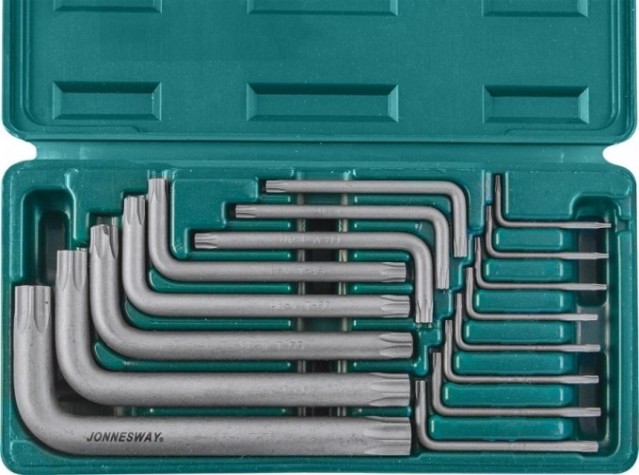 Набор ключей TORX JONNESWAY H0816S Т6-70, 16 предметов [047405]