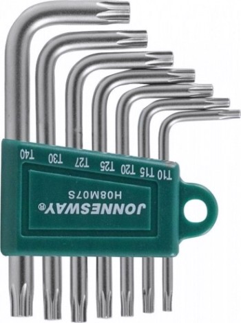 Набор ключей TORX JONNESWAY H08M07S Т10-40, 7 предметов [047099]