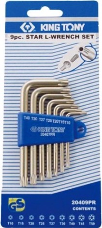 Набор ключей TORX KING TONY 20407PR