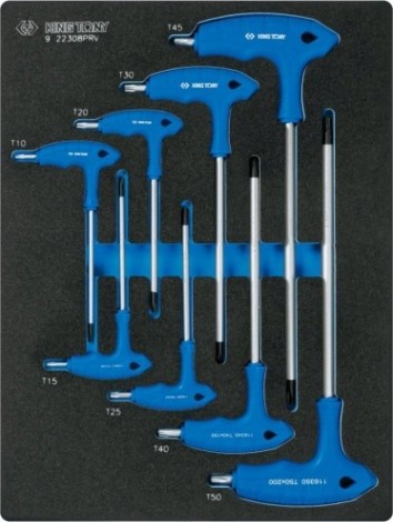 Набор ключей TORX KING TONY 9-22308TRV ложемент, 8 предметов