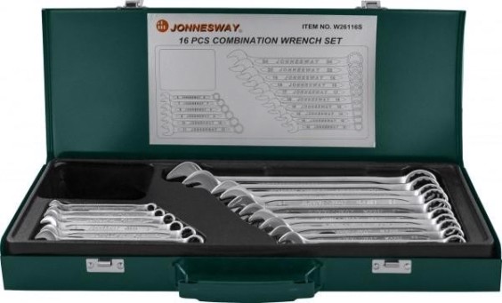 Набор комбинированных ключей JONNESWAY W26116S 16 предметов [047403]