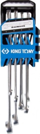 Набор комбинированных ключей KING TONY 12A08MRS 8 пред.