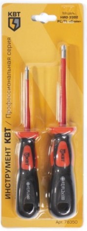 Набор отверток диэлектрических КВТ НИО-3302 PZ-FL [78350]