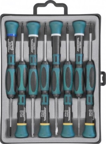 Набор отверток JONNESWAY D3750T18S для точной механики TORX®, 50 мм, 8 предметов [048334]