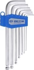 Набор шестигранников KING TONY 20107MR01 с шаровым окончанием