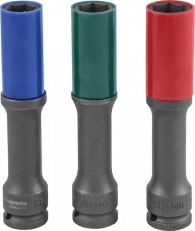 Набор ударных головок 1/2" JONNESWAY S18AD4103S торцевые тонкостенные глубокие для колесных дисков [048851]