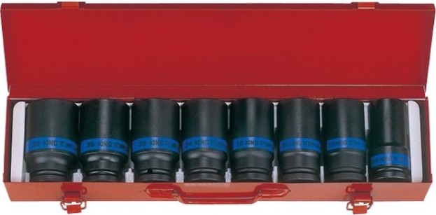 Набор ударных головок 3/4" KING TONY 6410MP 3/4", 8 предметов