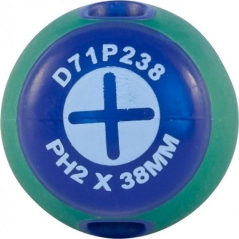 Отвертка крестовая JONNESWAY D71P238 ANTI-SLIP GRIP, PH2 х 38 мм [049952]
