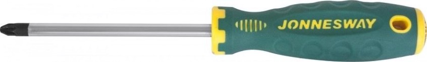 Отвертка крестовая JONNESWAY D71Z2100 POZIDRIV® ANTI-SLIP GRIP, PZ2 x 100 мм [049226]