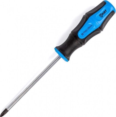 Отвертка крестовая КВТ МАСТЕР Phillips ph2*125 [77402]