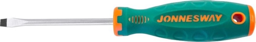 Отвертка шлицевая JONNESWAY D71S6100 ANTI-SLIP GRIP, SL6.5х100 мм [049954]