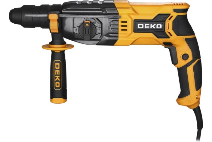 Перфоратор DEKO DKH1250W сетевой, доп. патрон, в кейсе, 1250 Вт [063-4366]