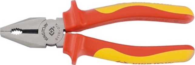 Плоскогубцы диэлектрические KING TONY 6116-07A 1000 V, 185 мм