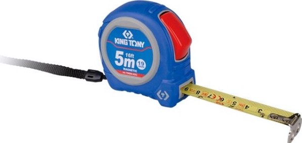 Рулетка KING TONY 8.0 м с магнитным крюком [79094-08M]