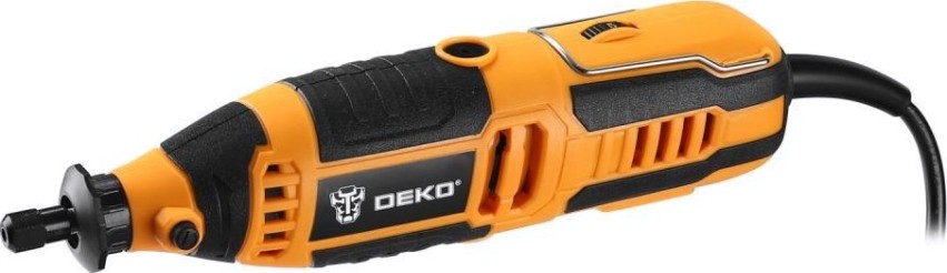 Шлифмашина прямая сетевая DEKO DKRT200E с регулировкой скорости + набор аксессуаров 175 шт [063-1416]