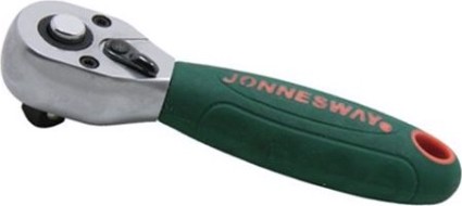 Трещотка JONNESWAY R2903B Рукоятка укороченная усиленная 3/8"DR, 36 зубцов, [047156]