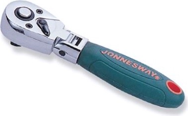 Трещотка JONNESWAY R4202 Рукоятка укороченная с шарниром 1/4"DR, 36 зубцов, [048439]