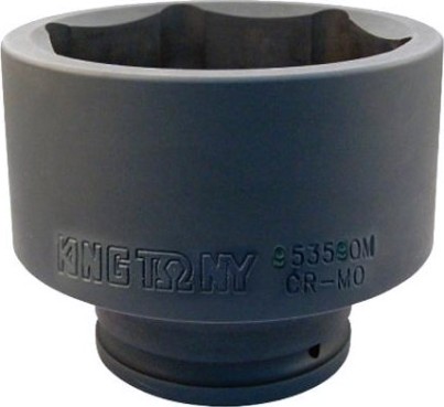 Ударная головка шестигранная с посадкой 1 1/2" KING TONY 953565М 65 мм [953565M]