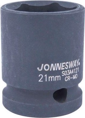 Ударная головка шестигранная с посадкой 1/2" JONNESWAY S03A4121 21 мм [047188]