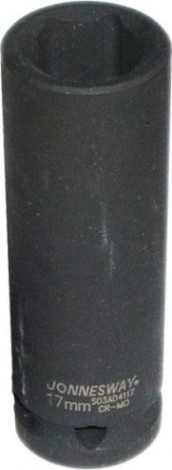Ударная головка шестигранная с посадкой 1/2" JONNESWAY S03AD4117 17 мм [047196]