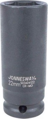 Ударная головка шестигранная с посадкой 1/2" JONNESWAY S03AD4122 22 мм [047851]