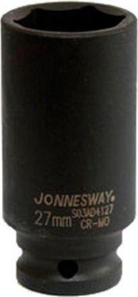 Ударная головка шестигранная с посадкой 1/2" JONNESWAY S03AD4127 27 мм [047856]