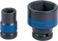 Ударная головка шестигранная с посадкой 1/2" KING TONY 453528М 28 мм [453528M]