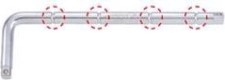 Вороток KING TONY 4584-12 315 мм, 1/2", Г-образный [4584-12R]